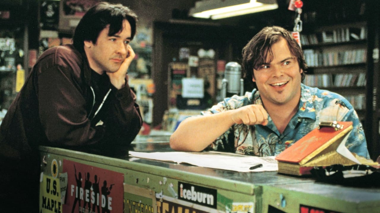 Die Hauptdarsteller des Films High Fidelity John Cusack und Jack Black in einer Szene