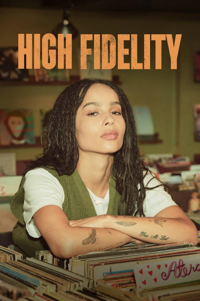 Auf dem Poster zur Serie High Fidelity ist Schauspielerin Zöe Kravitz in einem Plattenladen zu sehen